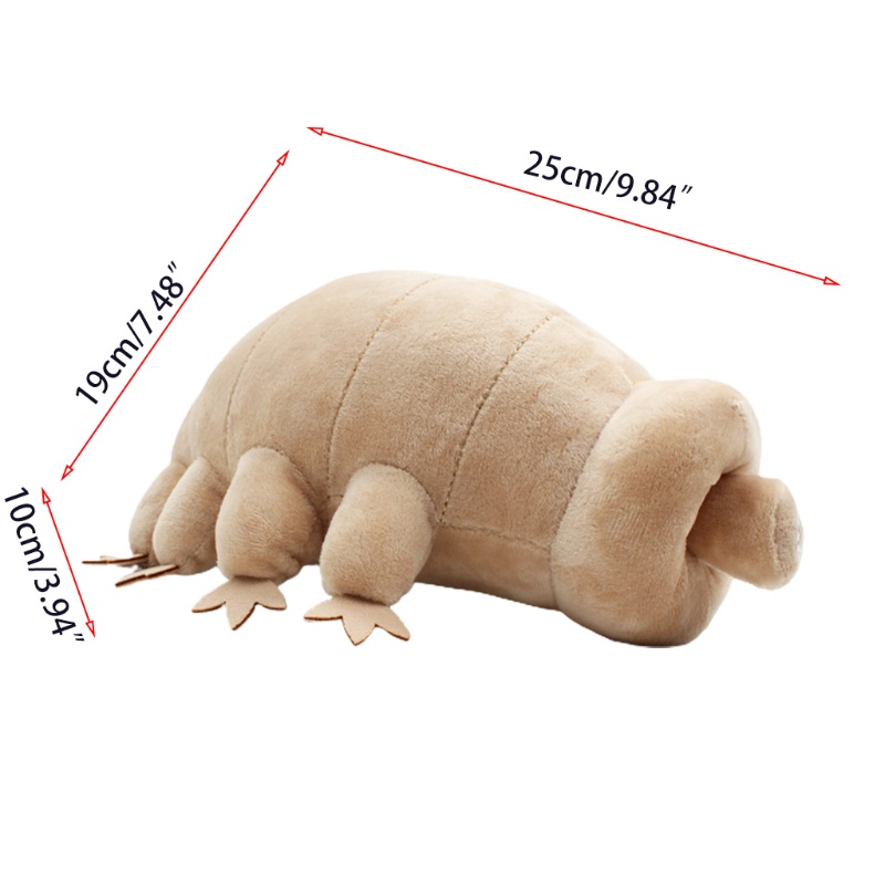 Mary Tardigrade Plush Untuk Boneka Kartun Beruang Air Mainan Mewah Lucu Deep Sea Creatures Pillow Baby Comfort Toy Room Decor G