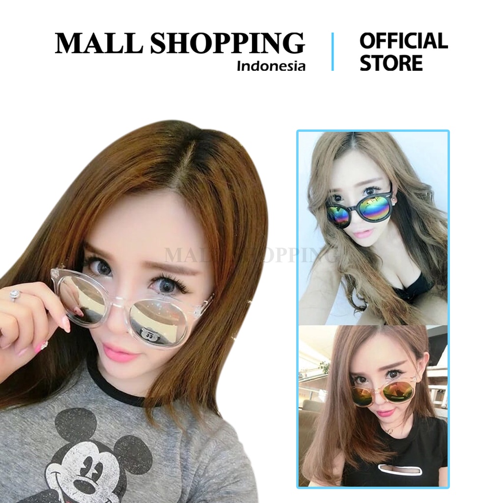 (COD) Kacamata Anti Radiasi UV Fashion Sunglassess Transparan MALL SHOPPING