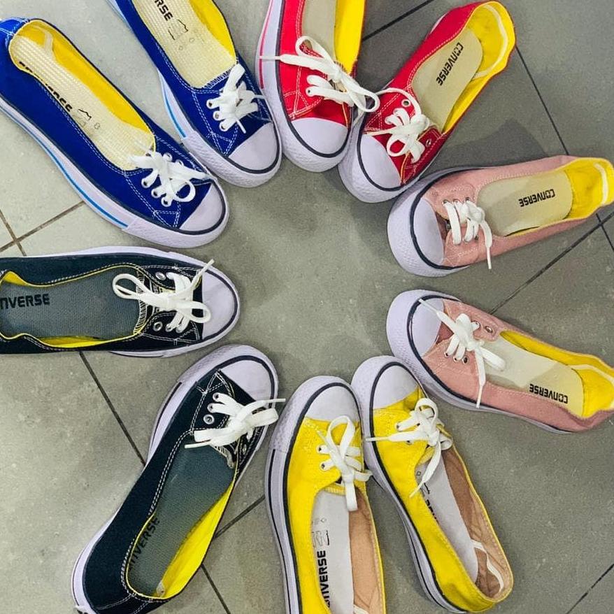 Tidak Diragukan.. Sepatu Wanita /Sepatu Converse Wanita/Slip on Converse/Ballerina Flatshoes/Sepatu 