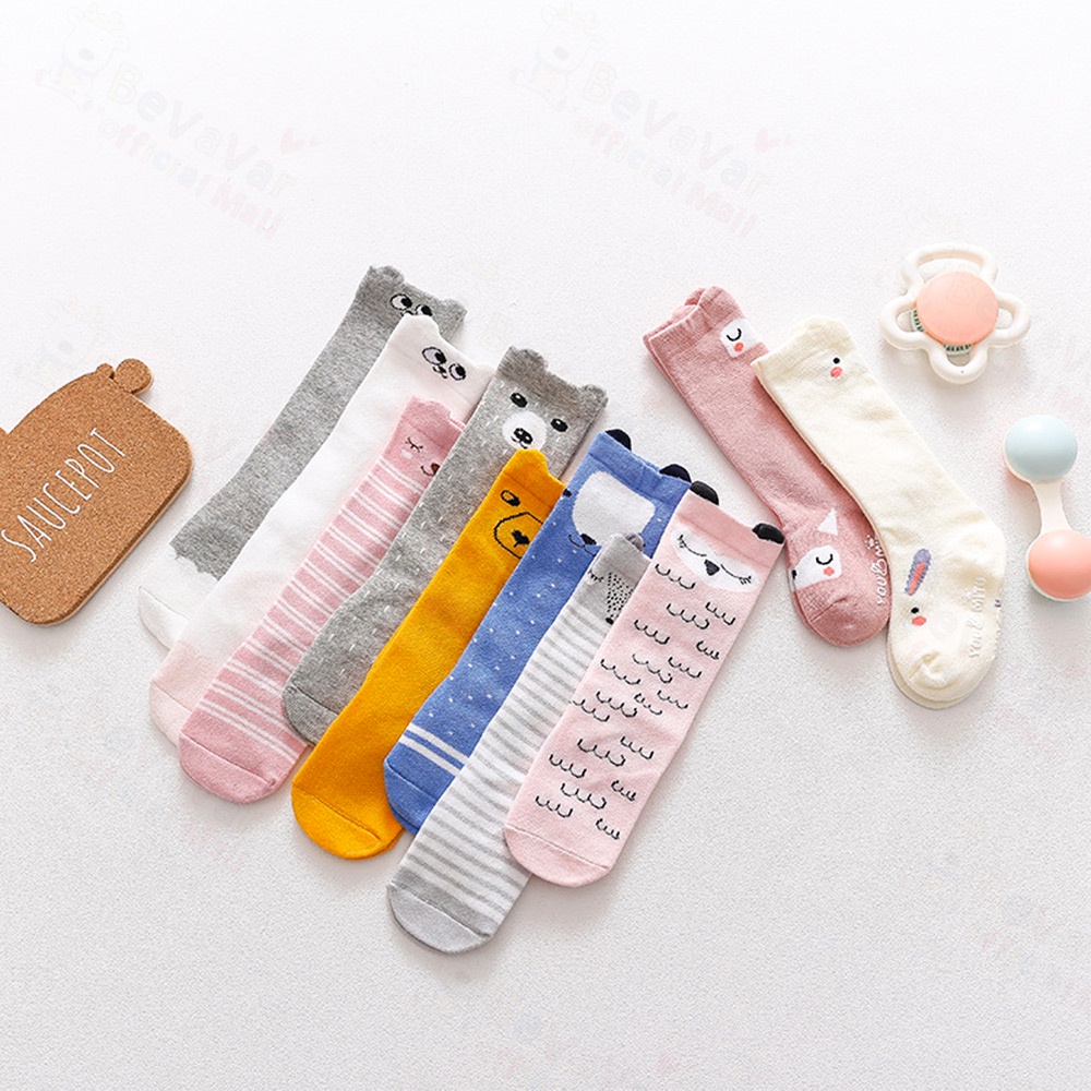 BEVAVAR  Baby Socks Kaos Kaki Anak Bayi Motif Lucu Kaus Kaki Bayi 0-2 Tahun