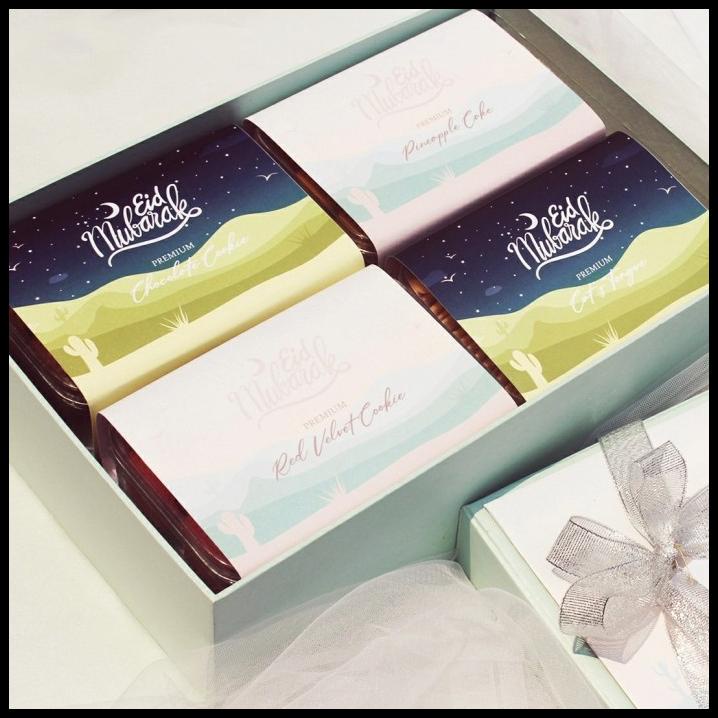 

Parsel Ramadan Premium HardBox Soft Green / Hampers Kue Kering Premium