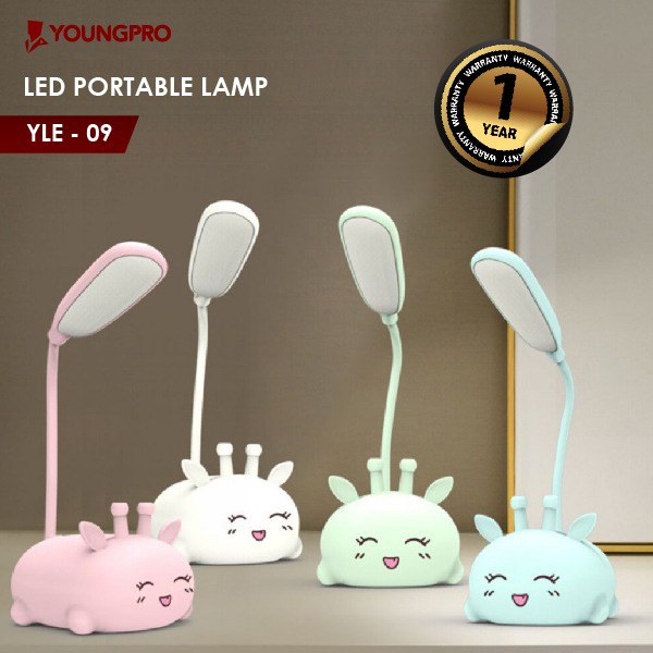 YOUNGPRO YLE-09 Lampu Meja Belajar Portable Karakter Jerapah