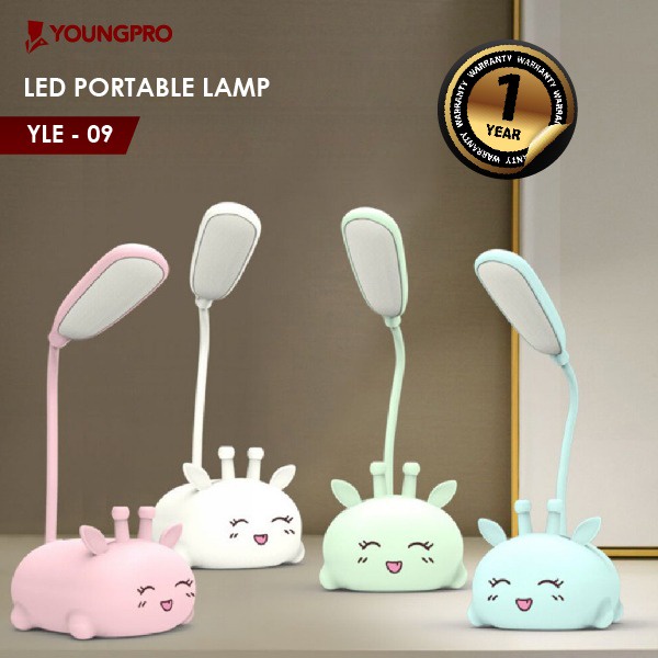 LAMPU MEJA BELAJAR PORTABLE KARAKTER JERAPAH YOUNGPRO YLE-09