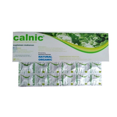 CALNIC STRIP 10 TABLET - Multivitamin Suplemen Vitamin D dan Kalsium Kalnic Kalnik