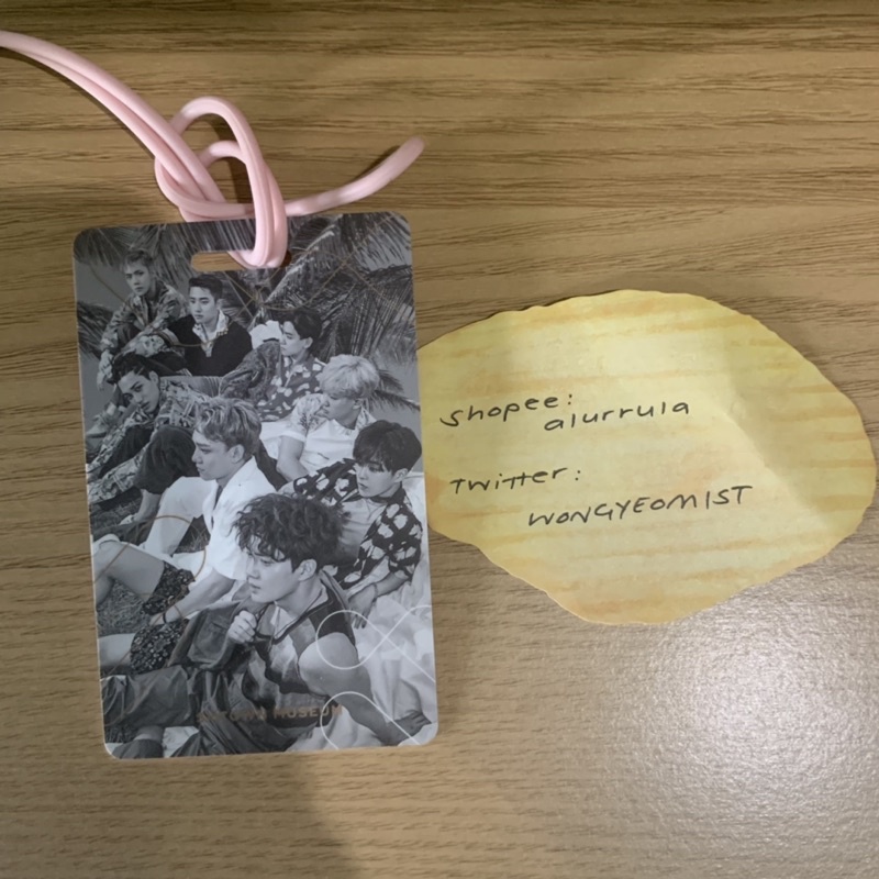 exo kokobop smtown museum luggage tag