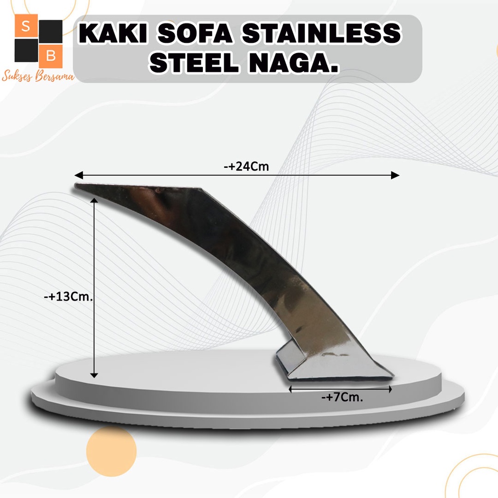 KAKI SOFA STAINLESS STEEL NAGA