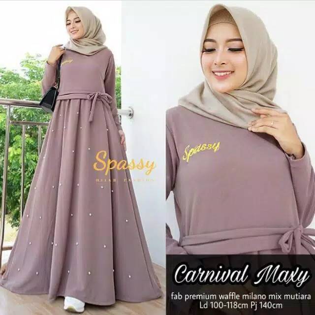 Baju gamis carnival maxy  mutiara