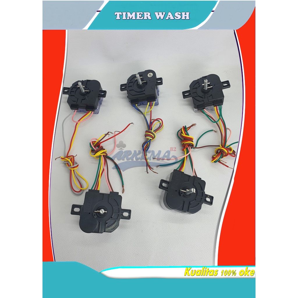 TIMER WASHING PEMUTARAN MESIN CUCI UNIVERSAL |  MENCUCI WASH PEMBILAS KABEL 3 , 4 , 5 , 6 , 7 KABEL | TIMER MESIN CUCI MULTI - Arkema