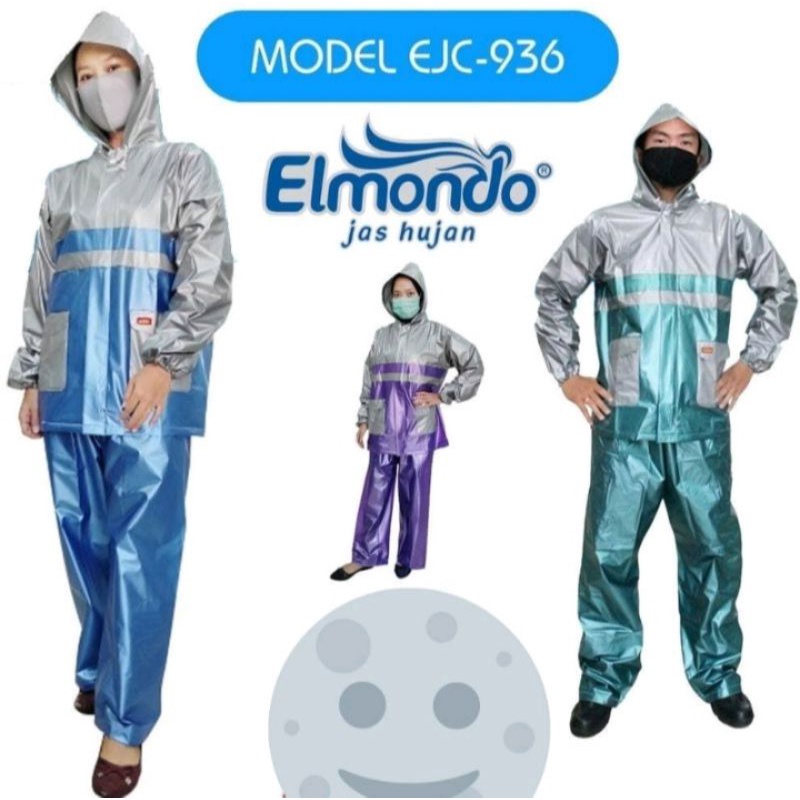 Jas Hujan Setelan Metalik Kombinasi Elmondo EJC 936