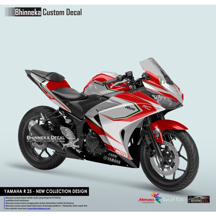 Decal Stiker Yamaha R25 RC