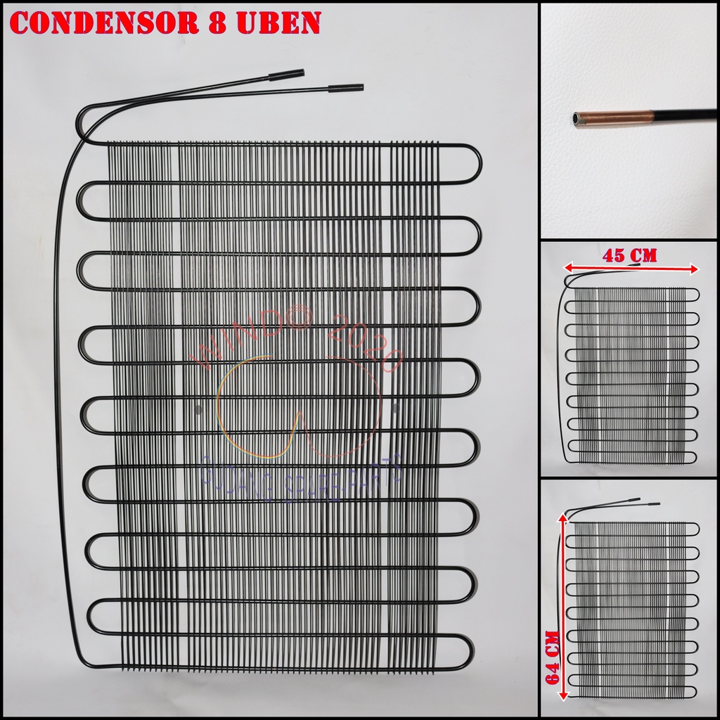 CONDENSOR 8 U | KONDENSOR ULIR 8UBEN UNIVERSAL | PEMANAS FREZEER , KULKAS , SHOW CASE UMUM MULTI