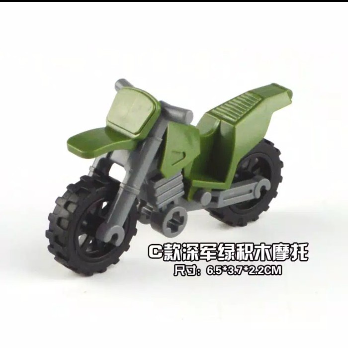 Dijual Lego City Motor Bike Cross Trail Green Hijau Tua Bergaransi