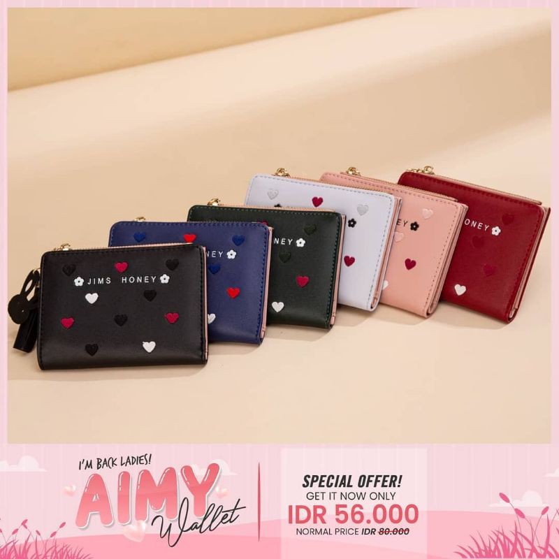 JIMS HONEY AIMY WALLET Dompet lipat wanita murah simpel import