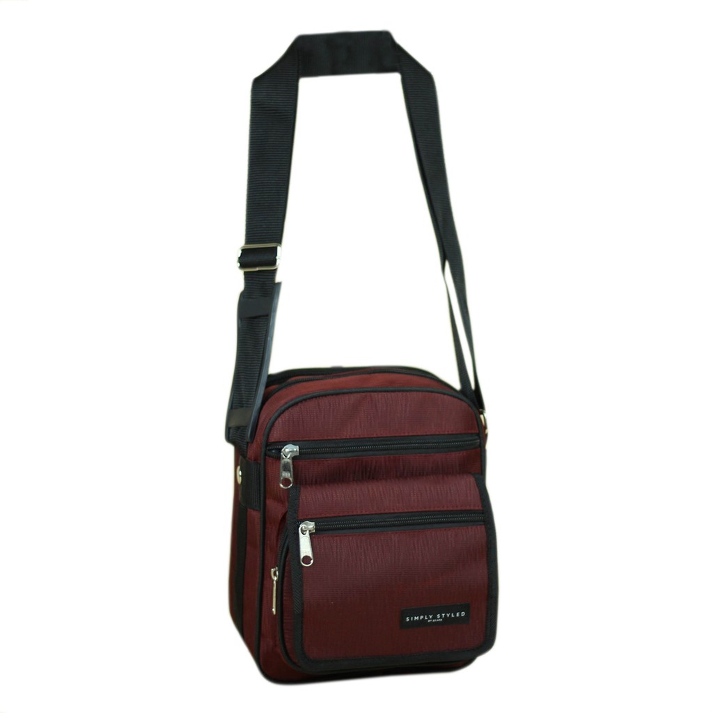 Jual Selempang Simply Slempang Pria Cowok Keren Murah Slingbag Laki-Laki Hangout Travelling Bagus