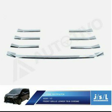 List Grill Radiator Bawah Toyota Voxy 2017 2022 Chrome JSL