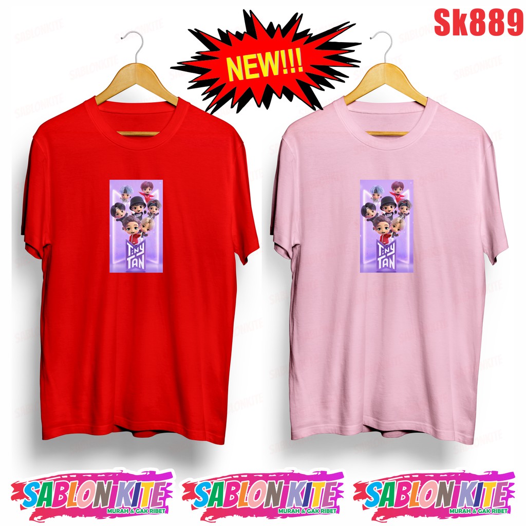 MURAH!!! KAOS COVER TINYTAN DREAM ON SK889 UNISEX ADA 6 WARNA