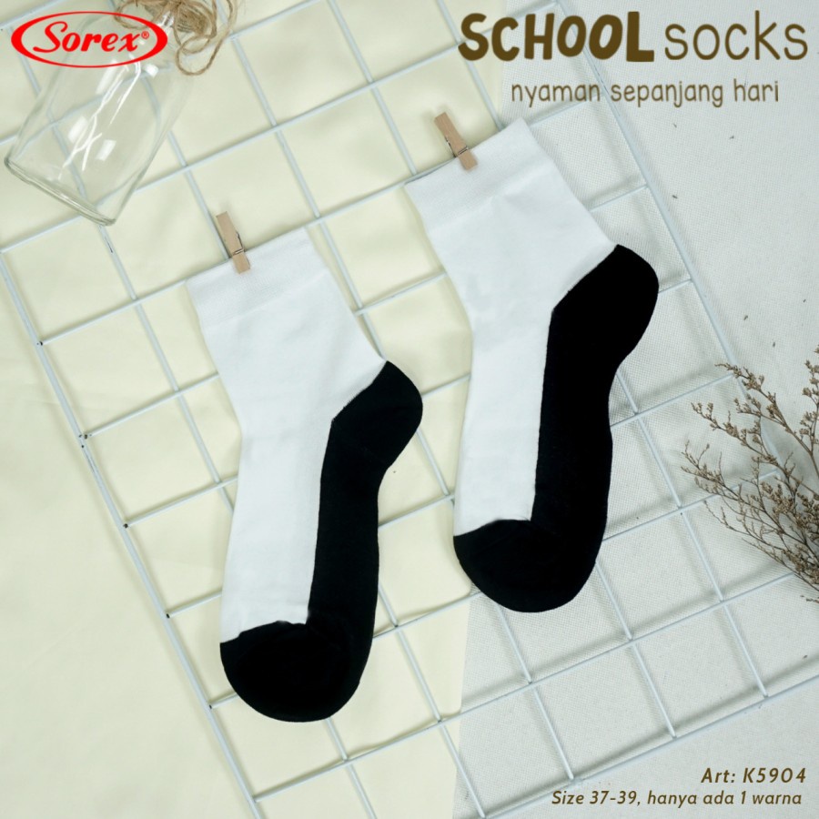 kaos kaki anak sekolah sorex k 5901 5902 5903 5904 5905 uk 23-42