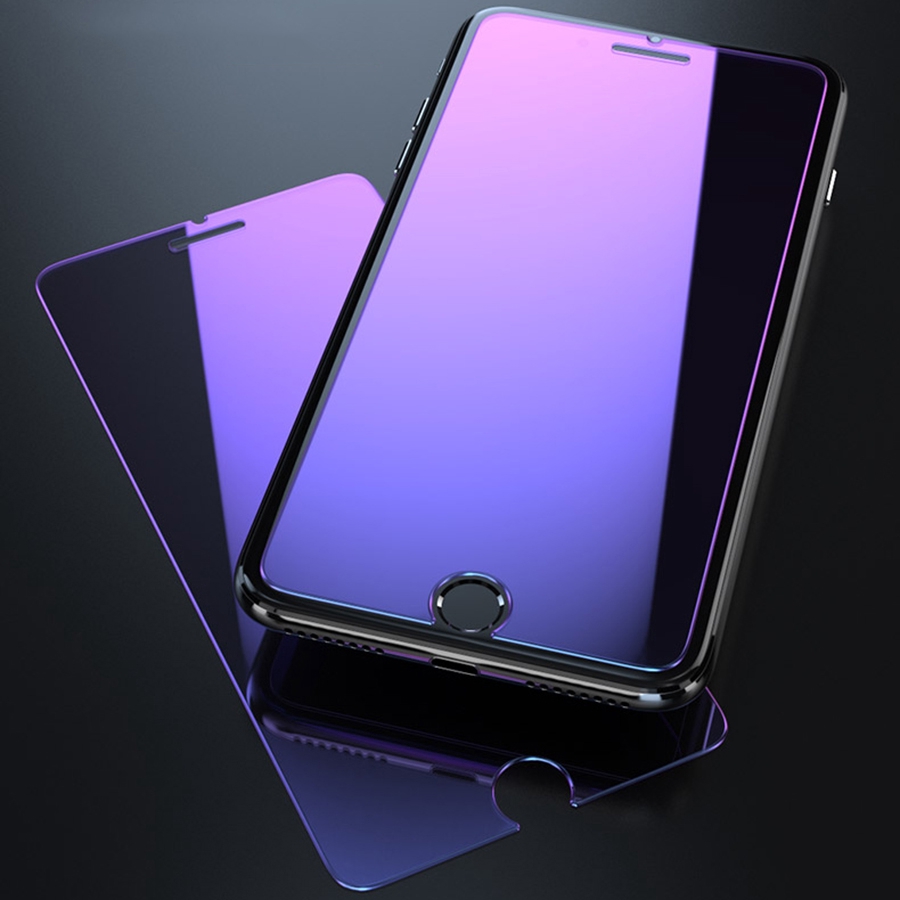 iPhone 12pro iPhone 12mini iPhone 11Pro Max Mini X XS Max XR 7 8 6 6S PLus 5S SE 9H Anti Purple Light Tempered Glass Screen Protector Film