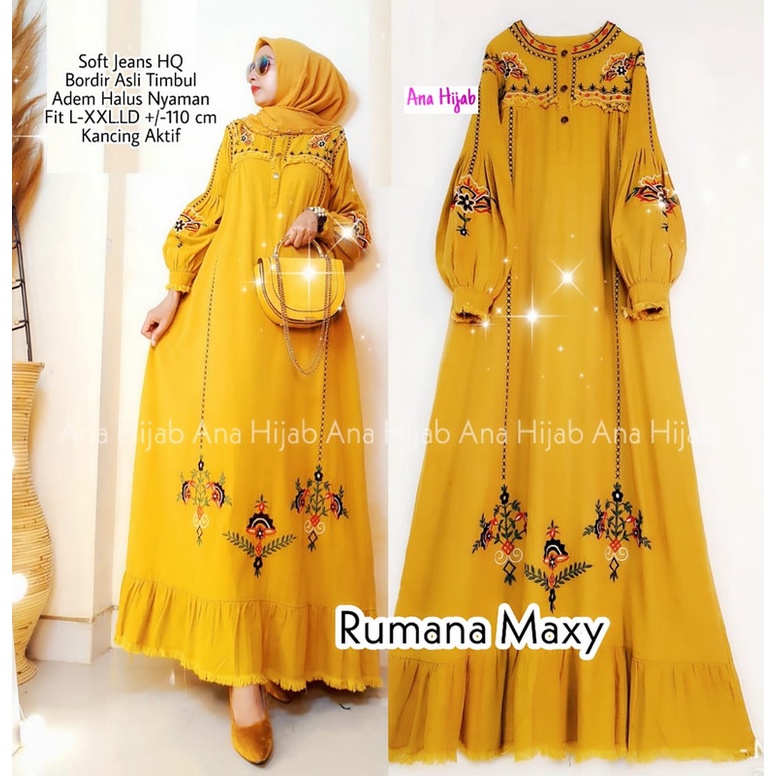 GAMIS JEANS RUMANA MAXY MUSTARD