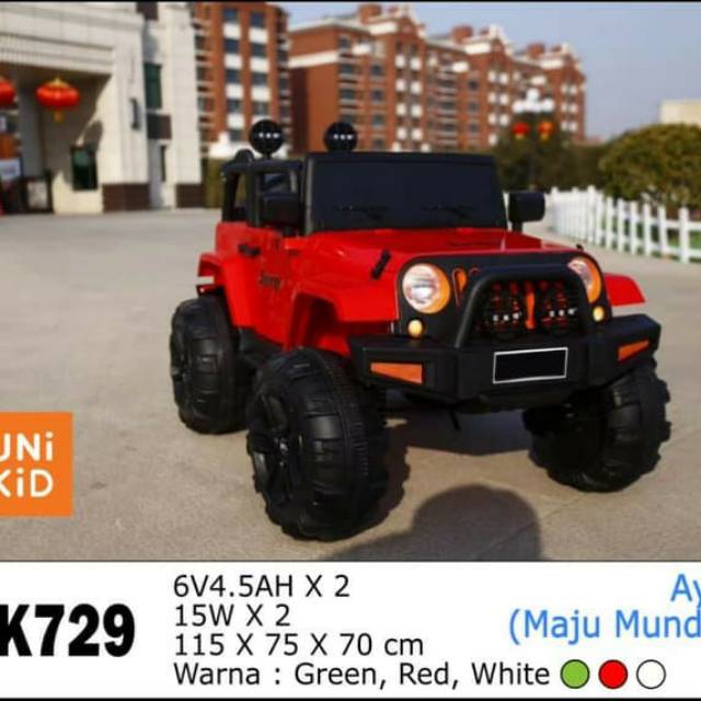 Mobil Aki Anak Jeep Rubicon UNIKID UK-729