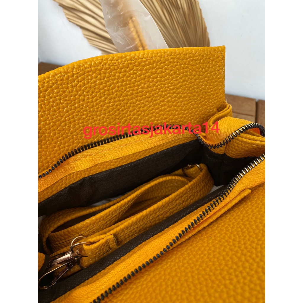 TERBARU!! HANDBAG WANITA IMPORT KULIT JERUK / TAS SELEMPANG WANITA / TAS FASHION CEWEK / TAS BAHU WANITA