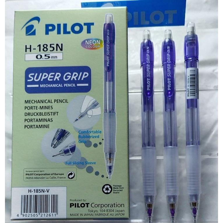 

PILOT MECHANICAL PENSIL H-185.PENSIL MEKANIK.0.5MM.(1PCS)