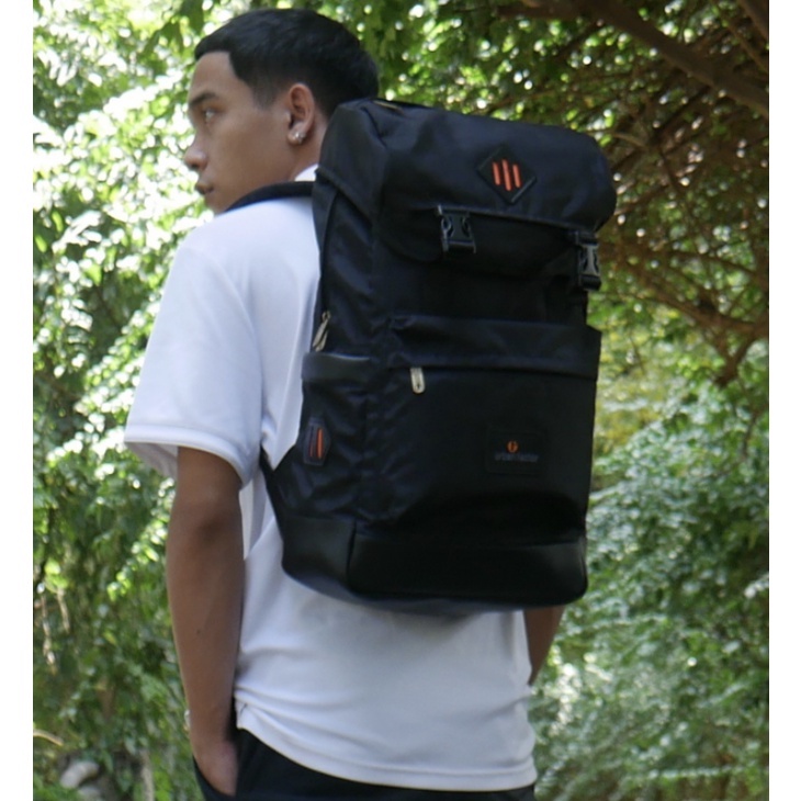 ROUTE BLACK |ManNeedMe x URBAN| Tas Ransel Pria Wanita Tas Backpack ORIGINAL