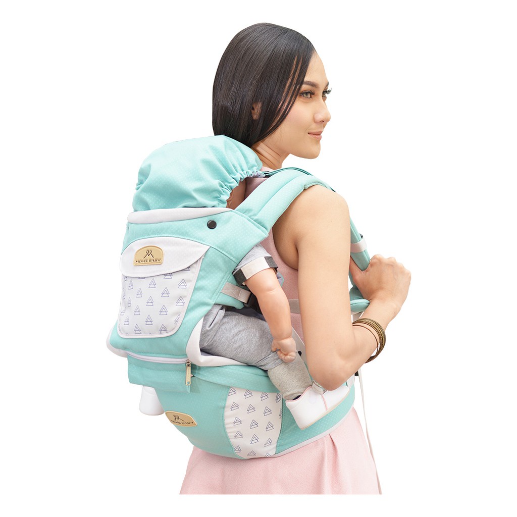 Makassar - Snobby Gendongan Hipseat Bayi 6 Posisi Dan Saku Sirkulasi Krowy Series SBG8743