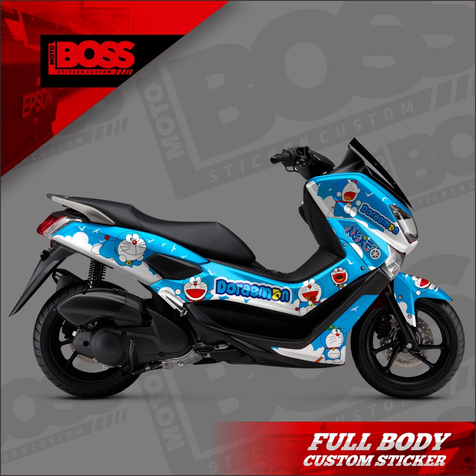 Decal Sticker Stiker Yamaha Nmax 2016 2017 2018 2019 Full Body Striping Full Body Nmax Motif doraemo