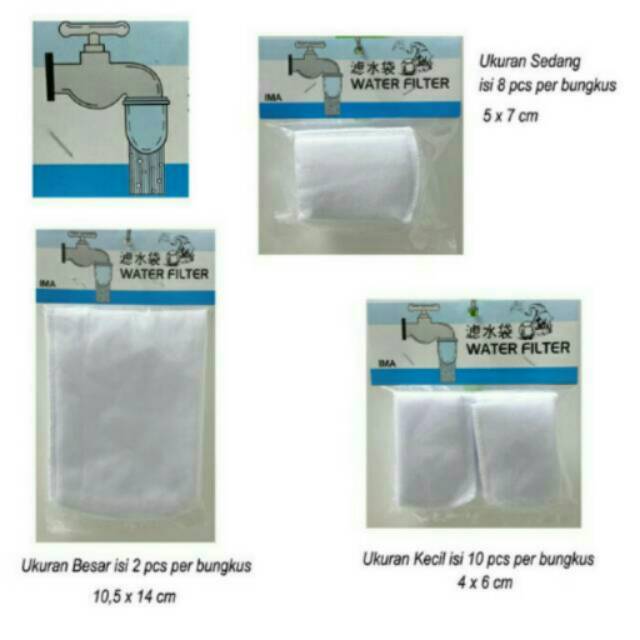 kain saringan air / kain saringan air kran / water filter