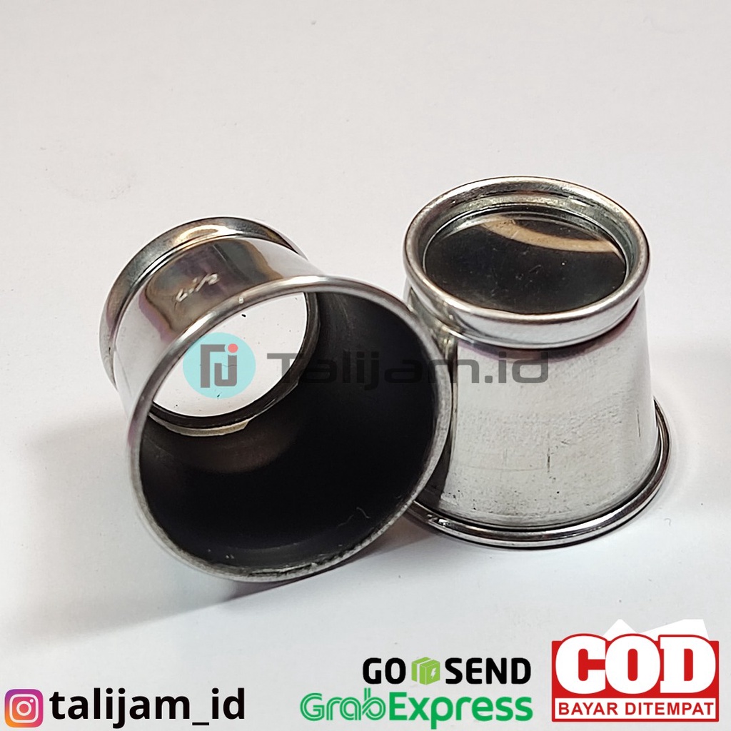 Eye loop kaca lensa pembesar alat servis jam tangan Stainless