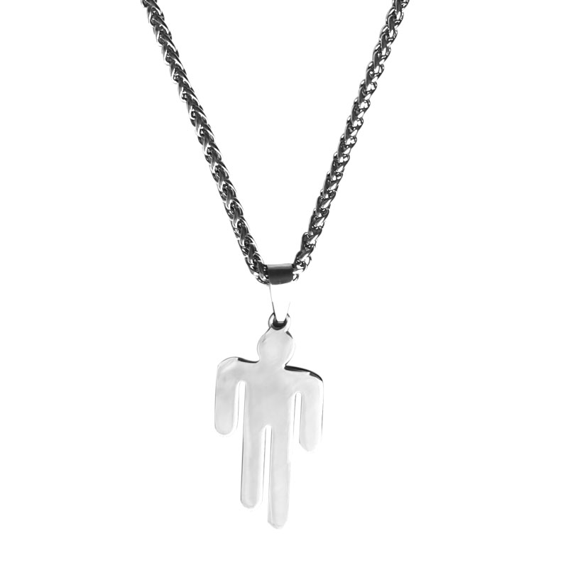 Billie Eilish Necklace Trendy Street Long Chain Pendant Simple