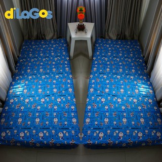 Sprei resleting sarung kasur busa karakter Doraemon  kecil 