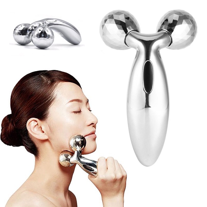 Penirus Pipi Pengencang Wajah Face Lift v Shape Roller MASSAGER 3D Relaksasi Terapi Sirkulasi Darah