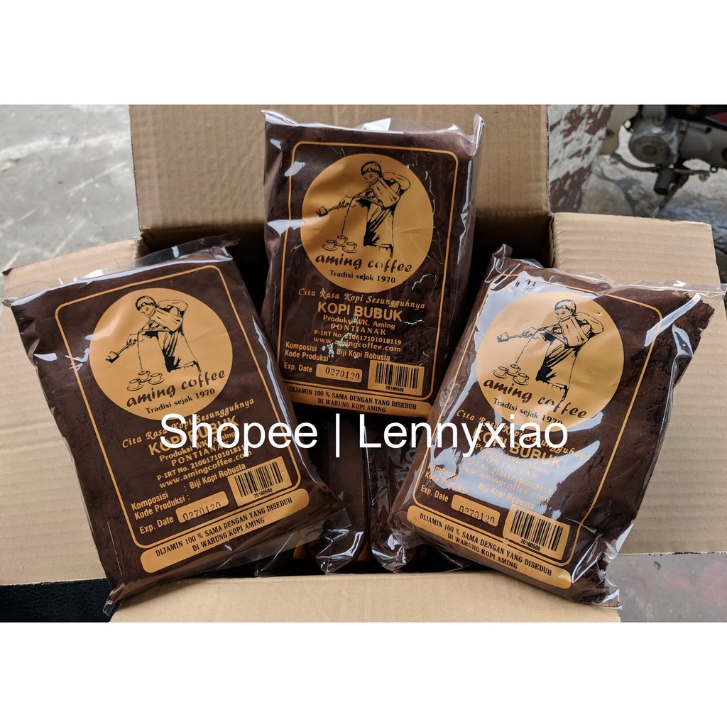 

PAKET KOPI BUBUK BIJI AMING COFFEE PONTIANAK 1KG + 200GR + 100GR