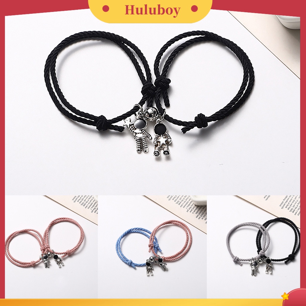 Hu Hu Hu Hu Hu Alat Bantu Pasang Kacamata♡ Gelang Elastis Bentuk Astronot Bahan Alloy Untuk Pasangan