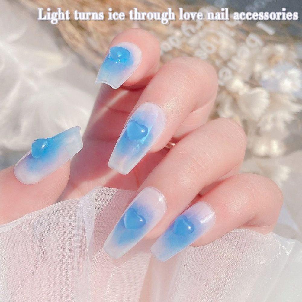 Mxbeauty Berubah Warna Pesona Kuku Ikatan Simpul Resin Kuku Kecantikan Manicure Aksesoris Photochromic DIY Bahan Kuku Nail Art Perhiasan