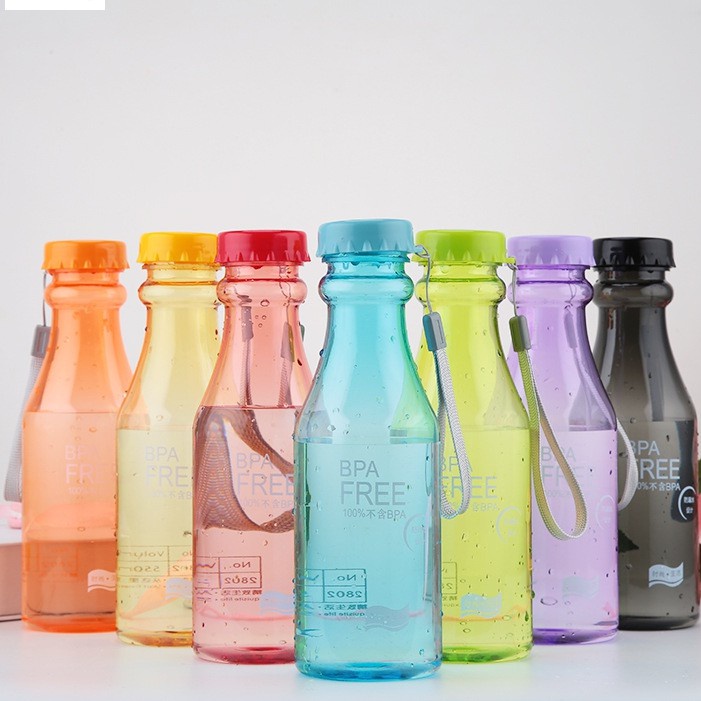 Botol Minum Soda BPA Free 500 ML / Botol warna trendy anti tumpah water bottle colorful [COD]