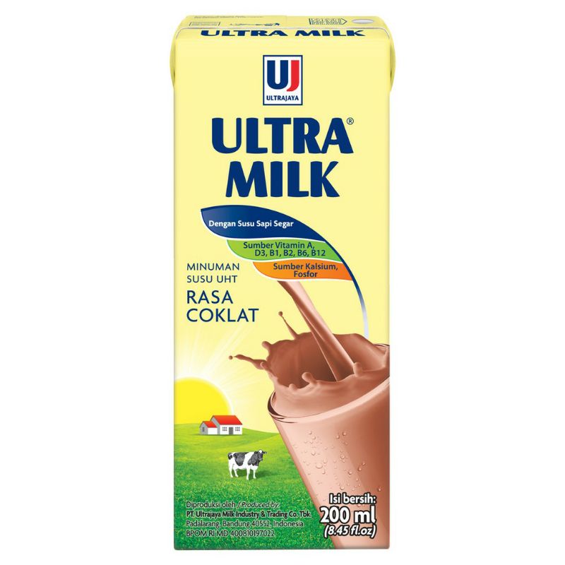 

Susu Ultra Milk Rasa Coklat 200ml