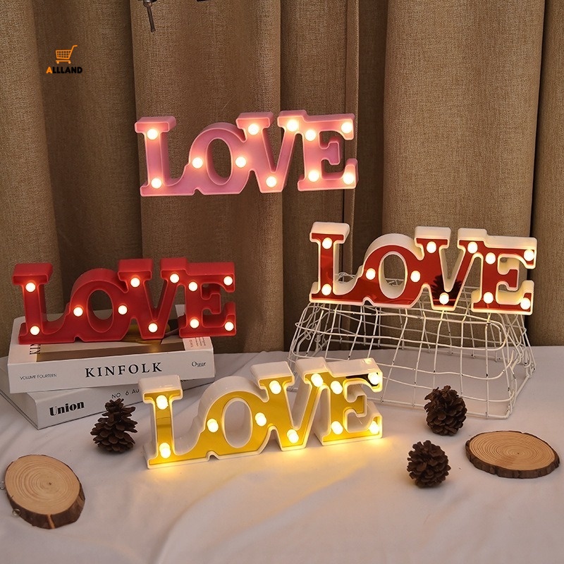 (Valentine 's Day Present) Lampu Neon Led 3d Bentuk Hati