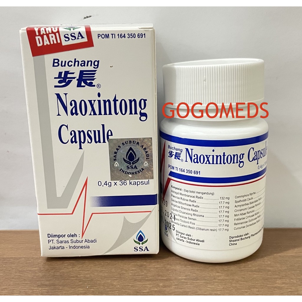BUCHANG NAOXINTONG CAPSULE BOTOL ISI 36 KAPSUL UNTUK STROKE