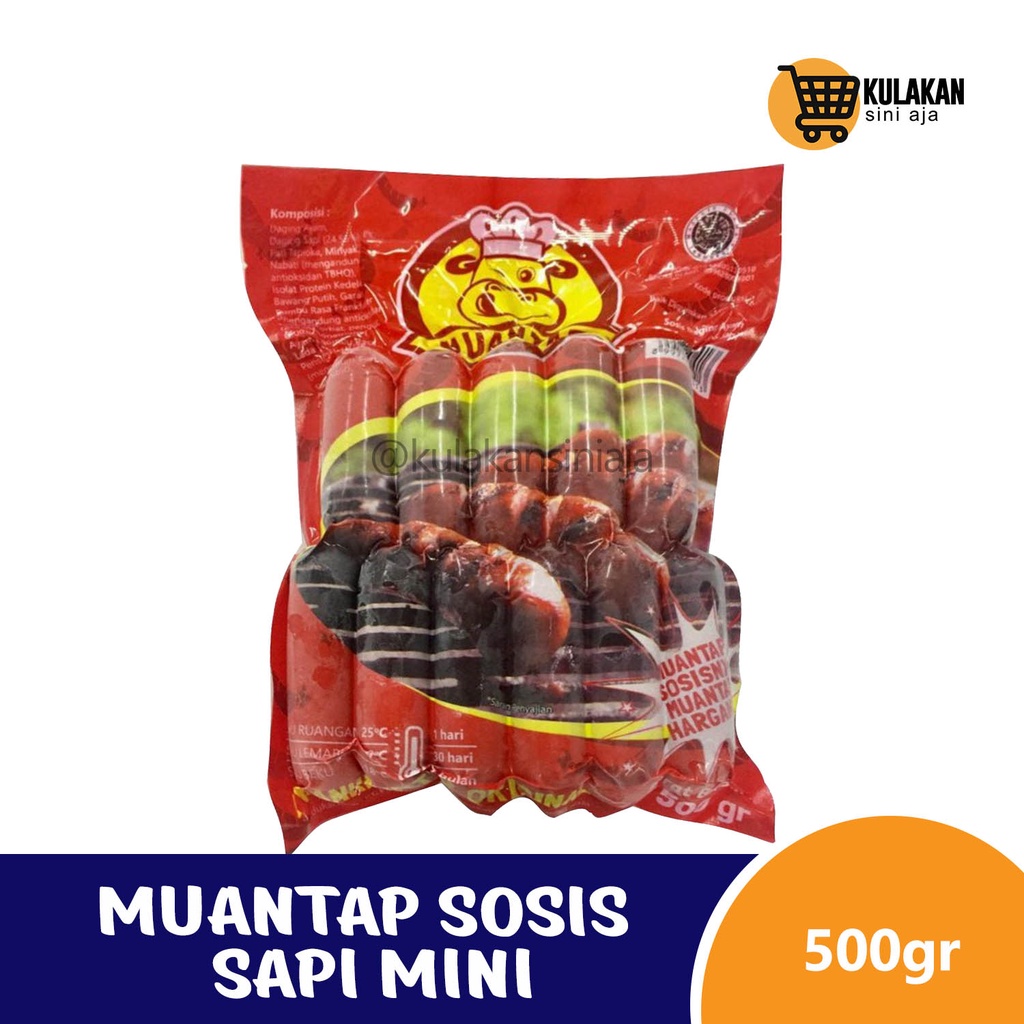 

MUANTAP Sosis Sapi Frankfurter Mini 500 Gram