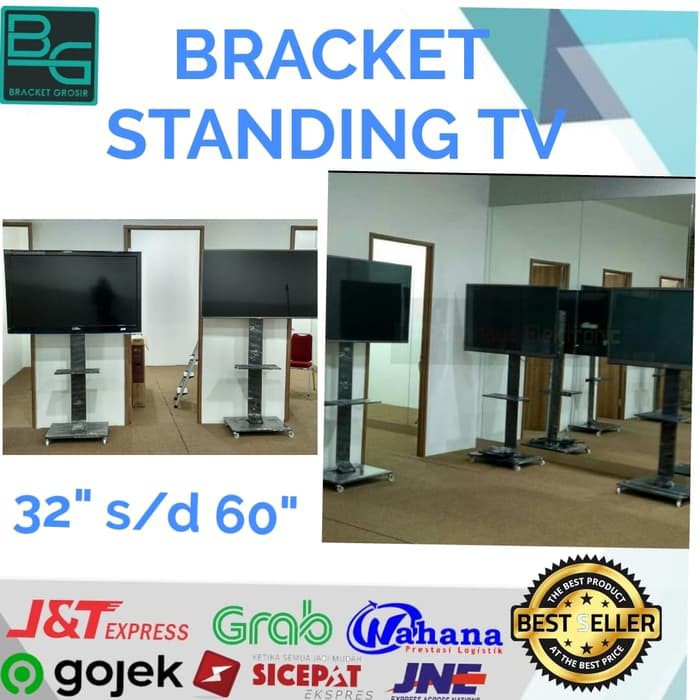 BRACKET STANDING TV 32&quot; SAMPAI 60 INCH FULL PLAT