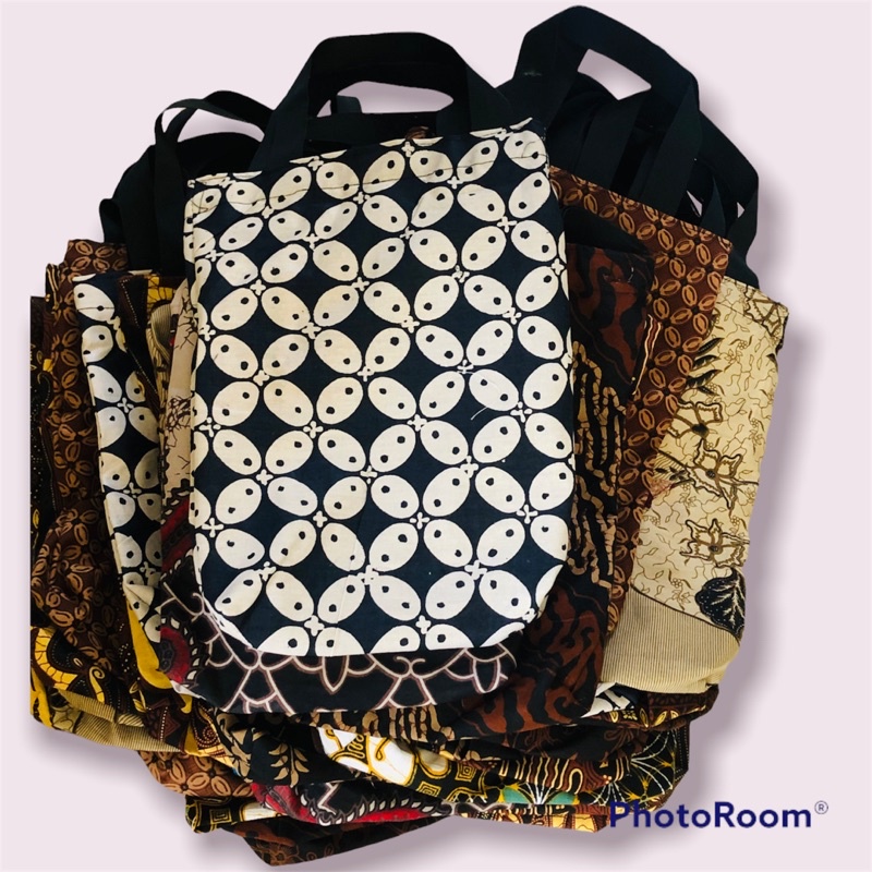 Souvenir Tas jinjing 20x4x30cm Full Batik kain katun/ tas batik/ tas souvenir/ tas murah/ tas simple