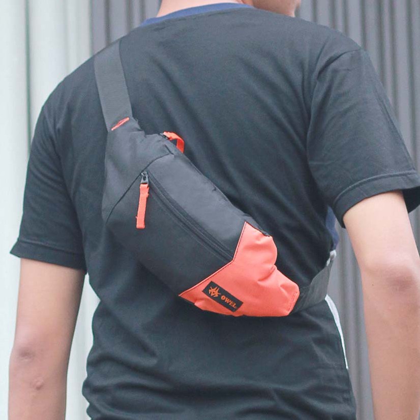 Tas Selempang Pria Distro Kecil Tas Waist Bag Pria Murah | TM 043