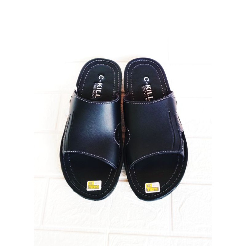 Sandal Pria Sandal Slop Sandal Slide Model Sandal Kulit Sandal Terbaru Sandal Termurah Sandal Original C-Kill Footwear-4