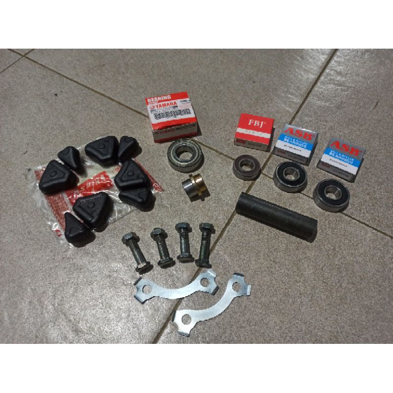 Bearing Klahar Laher VELG Belakang BRT CHEMCO KOMPLIT pnp Arm/As belakang KAZE MEGAPRO UK AS 15mm