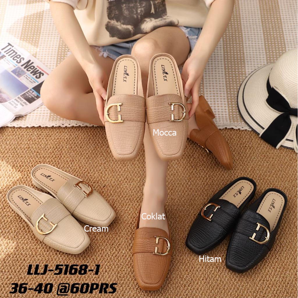 Sandal Selop Wanita Import Ring D Polos &amp; Motif Winola Collection WNL 5168-1