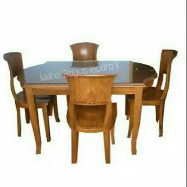 Meja makan jati meja makan kipas meja makan murah meja makan jati Jepara