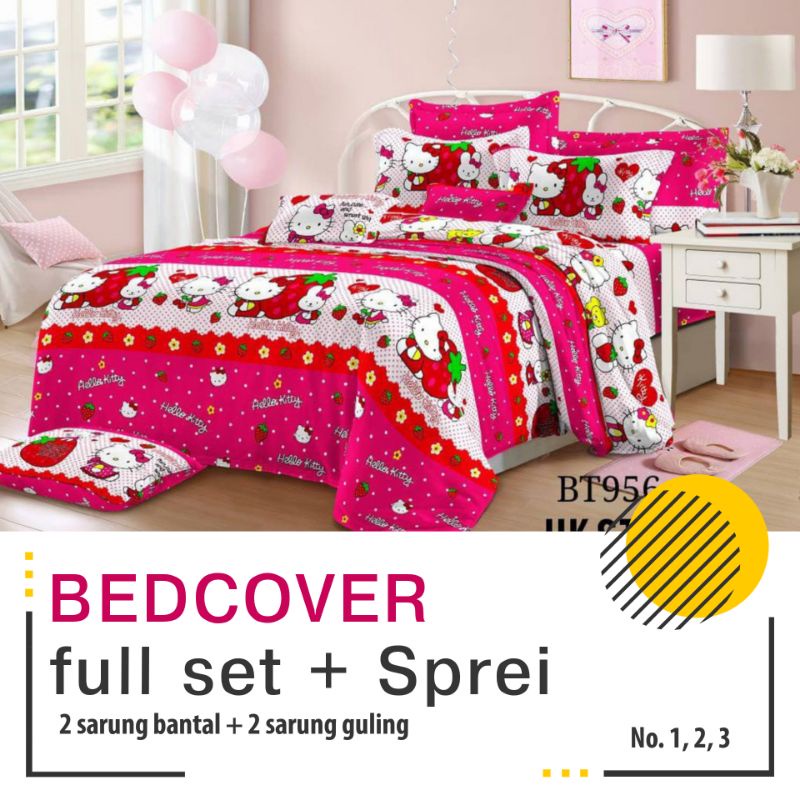 BEDCOVER Full SET, MURAH &amp; LENGKAP